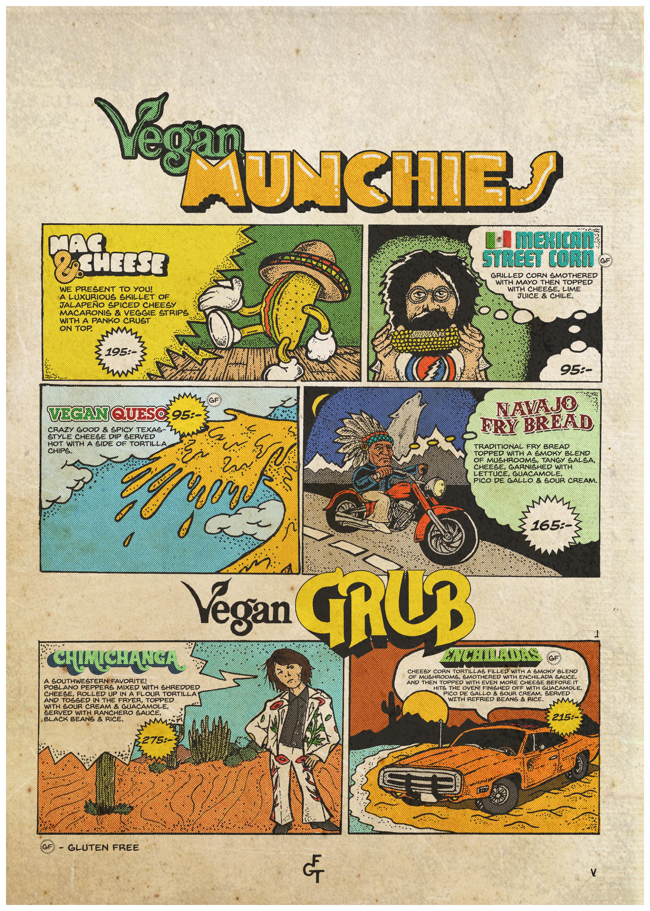 Geronimos Menu Vegan